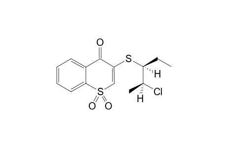 3-(2'-CHLORO-1'-ETHYLPROPYLTHIO)-THIOCHROMONE-1,1-DIOXIDE