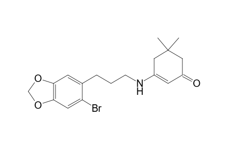 3-[3-(2-Bromo-4,5-methylenedioxyphenyl)propylamino]-5,5-dimethylcyclohex-2-en-1-one