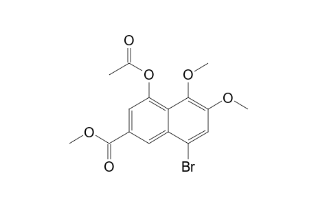 Methyl 4-acetoxy-8-bromo-5,6-dimethoxy-2-naphthoate