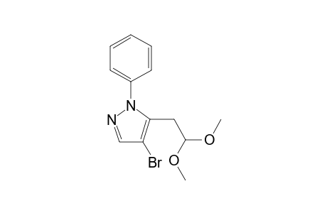 2-(4-Bromo-1-phenylpyrazol-5-yl)acetaldehyde dimethyl acetal