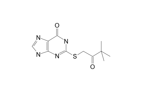 6H-Purine-6-one, 2-[(3,3-dimethyl-2-oxobutyl)thio]-1,7-dihydro-