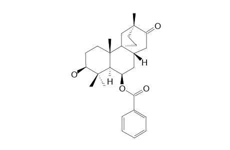 ISO-DULCINOL;3-BETA-HYDROXY-6-BETA-BENZOYL-12-METHYL-9(12)(A),9(12)(B)-DIHOMOPODOCARPANE-13-ONE