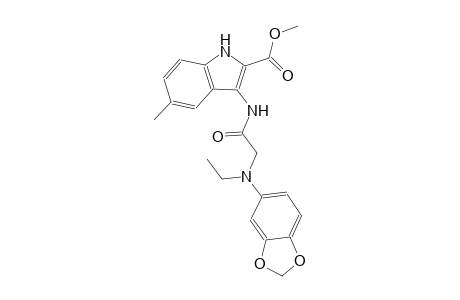 methyl 3-({[1,3-benzodioxol-5-yl(ethyl)amino]acetyl}amino)-5-methyl-1H-indole-2-carboxylate