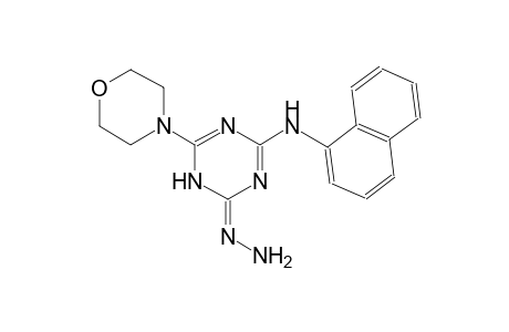 1,3,5-triazin-2(3H)-one, 4-(4-morpholinyl)-6-(1-naphthalenylamino)-, hydrazone, (2Z)-