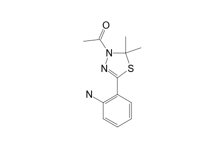 3-METHYLCARBONYL-5-(2-AMINOPHENYL)-2,2-DIMETHYL-2,3-DIHYDRO-1,3,4-THIADIAZOLE