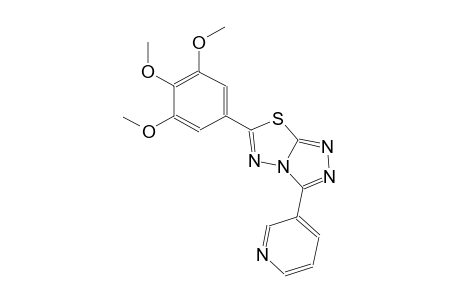 3-(3-pyridinyl)-6-(3,4,5-trimethoxyphenyl)[1,2,4]triazolo[3,4-b][1,3,4]thiadiazole