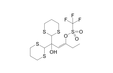 (2Z)-1,1-Di(1,3-dithian-2-yl)-1-hydroxypent-2-en-3-yl trifluoromethanesulfonate