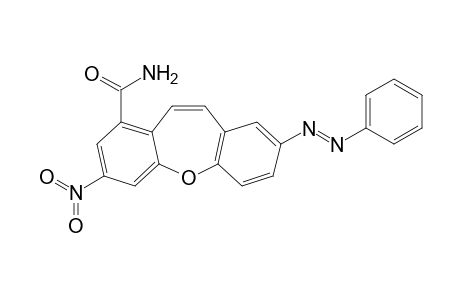 Dibenzo[b,f]oxepin-1-carboxamide, 3-nitro-8-(phenylazo)-
