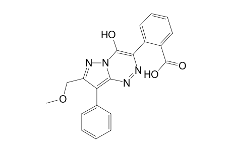 2-[4-Hydroxy-7-(methoxymethyl)-8-phenylpyrazolo[5,1-c][1,2,4]triazin-3-yl]benzoic acid