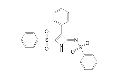 N-[3-Phenyl-4-(phenylsulfonyl)azet-2(1H)-ylidene]-benzenesulfonamide