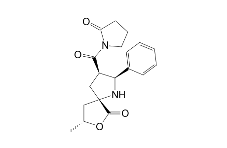 (2S,3R,5S,8R)-8-Methyl-3-(2-oxopyrrolidine-1-carbonyl)-2- phenyl-7-oxa-1-azaspiro[4.4]nonan-6-one