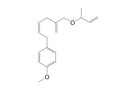 1-((2Z)-5-{[(1-Methylprop-2-en-1-yl)oxy]methyl}hexa-2,5-dien-1-yl)-4-methoxybenzene