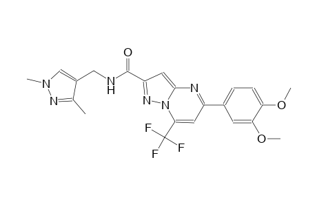 5-(3,4-dimethoxyphenyl)-N-[(1,3-dimethyl-1H-pyrazol-4-yl)methyl]-7-(trifluoromethyl)pyrazolo[1,5-a]pyrimidine-2-carboxamide