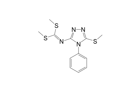 DIMETHYL-(3-METHYLTHIO-4-PHENYL-4H-1,2,4-TRIAZOL-5-YL)-IMINODITHIOCARBONATE