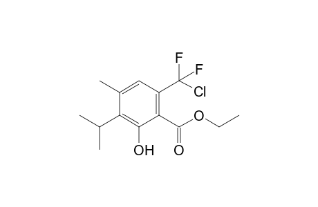 Ethyl 6-[Chloro(difluoro)methyl]-2-hydroxy-4-methyl-3-(1-methylethyl)benzoate