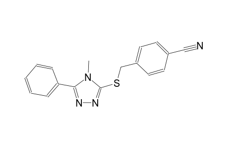 4-{[(4-methyl-5-phenyl-4H-1,2,4-triazol-3-yl)sulfanyl]methyl}benzonitrile