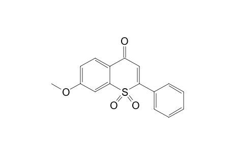 1,1-diketo-7-methoxy-2-phenyl-thiochromen-4-one