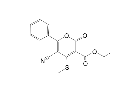 5-Cyano-3-ethoxycarbonyl-4-methylthio-6-phenyl-2H-pyran-2-one