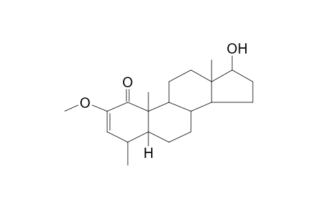 2-Methoxy-4.alpha.-methylandrost-2-en-17-ol-1-one 5.beta.