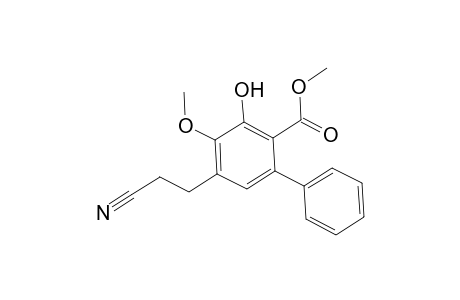 Methyl 5-(2-Cyanoethyl)-3-hydroxy-4-methoxy-1,1'-biphenyl-2-carboxylate