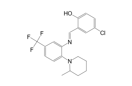 phenol, 4-chloro-2-[(E)-[[2-(2-methyl-1-piperidinyl)-5-(trifluoromethyl)phenyl]imino]methyl]-