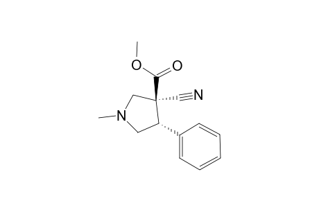 (+/-)-METHYL-(3R,4R)-3-CYANO-1-METHYL-4-PHENYL-PYRROLIDINE-3-CARBOXYLATE