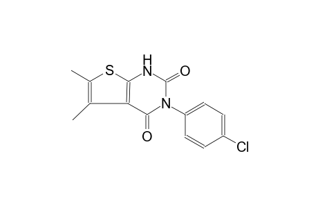 thieno[2,3-d]pyrimidine-2,4(1H,3H)-dione, 3-(4-chlorophenyl)-5,6-dimethyl-