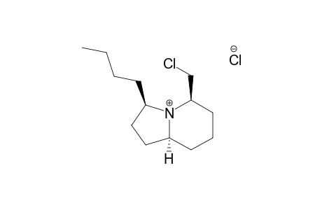 R-3-BUTYL-C-5-(CHLOROMETHYL)-1,2,3,5,6,7,8,T-8A-OCTAHYDROINDOLIZINE-HYDROCHLORIDE