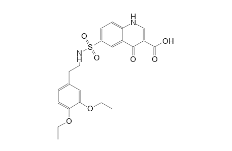 6-({[2-(3,4-diethoxyphenyl)ethyl]amino}sulfonyl)-4-oxo-1,4-dihydro-3-quinolinecarboxylic acid