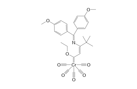 <(2Z)-3-{ [ bis(4'-Methoxyphenyl)methylene] amino}-4,4-dimethyl-1-ethoxy-2-pentenylidene> pentacarbonyl chromium
