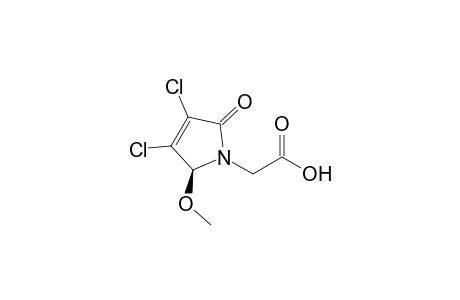 2-[(2S)-3,4-bis(chloranyl)-2-methoxy-5-oxidanylidene-2H-pyrrol-1-yl]ethanoic acid