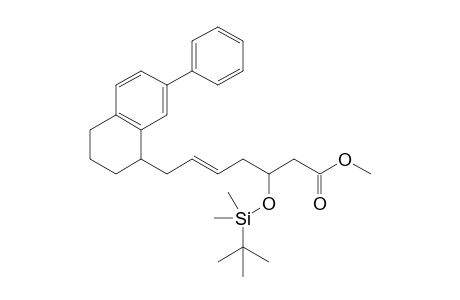 Methyl 3-[(t-butyldimethylsilyl)oxy]-7-(1',2',3',4'-tetrahydro-7'-phenyl-1'-naphthyl)-5-heptenoate
