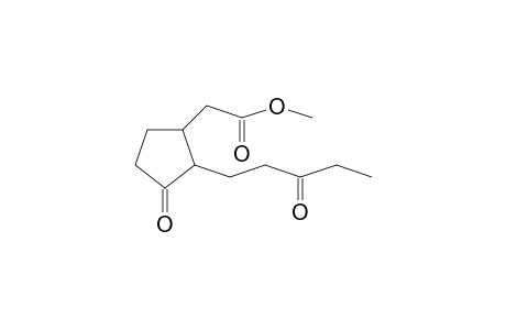 CYCLOPENTANEACETIC ACID, 3-OXO-2-(3-OXOPENTYL)- METHYL ESTER