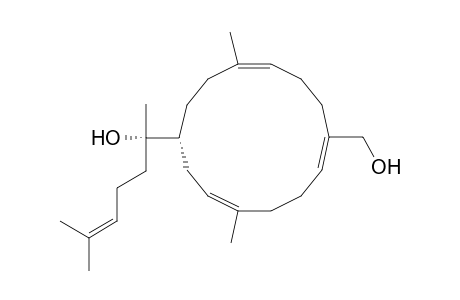 1,5,11-Cyclotetradecatriene-1,8-dimethanol, .alpha.8,5,11-trimethyl-.alpha.8-(4-methyl-3-pentenyl)-, [S-[R*,S*-(Z,Z,E)]]-