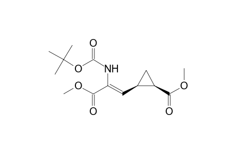 (1R,2R)-2-[(Z)-2-(tert-butoxycarbonylamino)-3-keto-3-methoxy-prop-1-enyl]cyclopropanecarboxylic acid methyl ester
