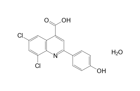 6,8-dichloro-2-(p-hydroxyphenyl)cinchoninic acid, monohydrate