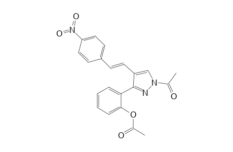 (E)-1-Acetyl-3-(2'-acetoxyphenyl)-4-(4"-nitrostyryl)-1H-pyrazole