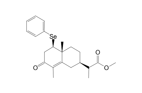 2-[(2R,4aR,5R)-4a,8-dimethyl-7-oxo-5-(phenylseleno)-1,2,3,4,5,6-hexahydronaphthalen-2-yl]propanoic acid methyl ester