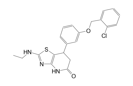 thiazolo[4,5-b]pyridin-5(4H)-one, 7-[3-[(2-chlorophenyl)methoxy]phenyl]-2-(ethylamino)-6,7-dihydro-