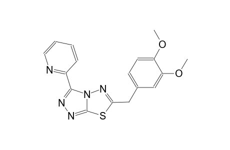 [1,2,4]triazolo[3,4-b][1,3,4]thiadiazole, 6-[(3,4-dimethoxyphenyl)methyl]-3-(2-pyridinyl)-
