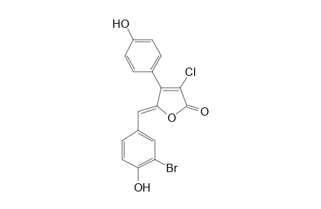 (5Z)-5-(3-bromo-4-hydroxy-benzylidene)-3-chloro-4-(4-hydroxyphenyl)furan-2-one
