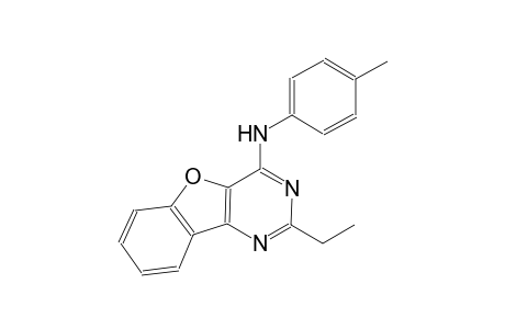 N-(2-ethyl[1]benzofuro[3,2-d]pyrimidin-4-yl)-N-(4-methylphenyl)amine