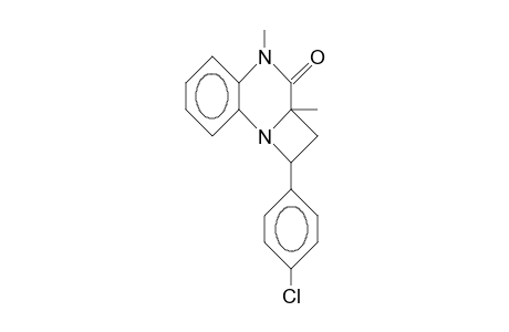 3-(4-Chloro-phenyl)-1a,9-dimethyl-azetidino(C)quinoxalin-1-one