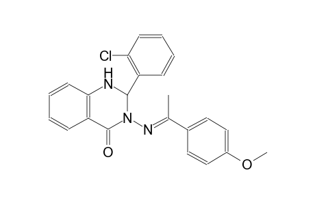 4(1H)-quinazolinone, 2-(2-chlorophenyl)-2,3-dihydro-3-[[(E)-1-(4-methoxyphenyl)ethylidene]amino]-