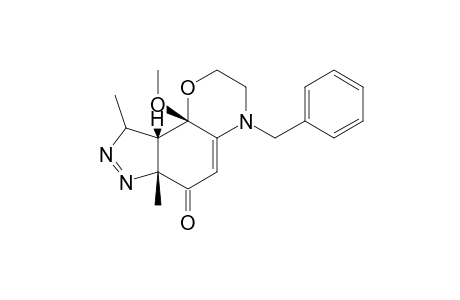 4-BENZYL-9B-METHOXY-6A,9-DIMETHYL-2,3,9A,9B-TETRAHYDRO-9H-PYRAZOLO-[3,4-H]-1,4-BENZOXAZIN-6(6AH)-ONE