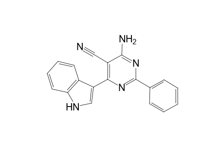 4-Amino-6-(1H-indol-3-yl)-2-phenylpyrimidine-5-carbonitrile