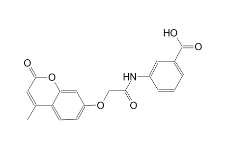 3-({[(4-methyl-2-oxo-2H-chromen-7-yl)oxy]acetyl}amino)benzoic acid