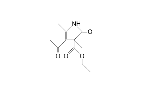 Ethyl 3-acetyl-4,5-dihydro-2,4-dimethyl-5-oxo-pyrrole-3-carboxylate