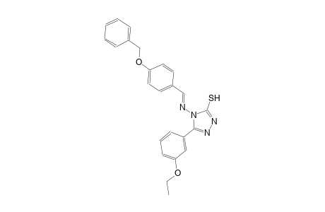 4-({(E)-[4-(benzyloxy)phenyl]methylidene}amino)-5-(3-ethoxyphenyl)-4H-1,2,4-triazole-3-thiol