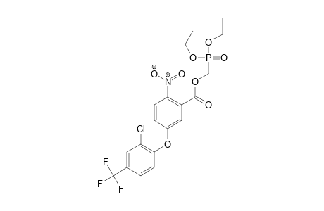 Benzoic acid, 5-[2-chloro-4-(trifluoromethyl)phenoxy]-2-nitro-, (diethoxyphosphinyl)methyl ester